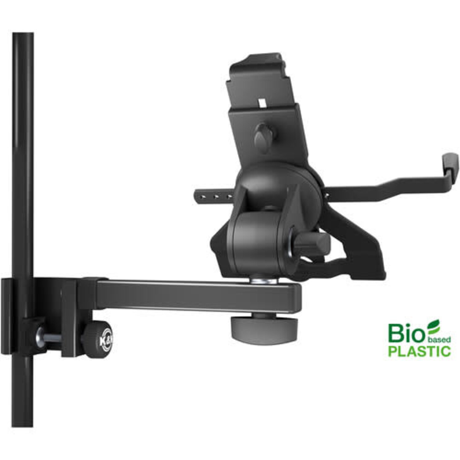 K&M Tablet PC Stand Clamp Holder (Black) - Image 2