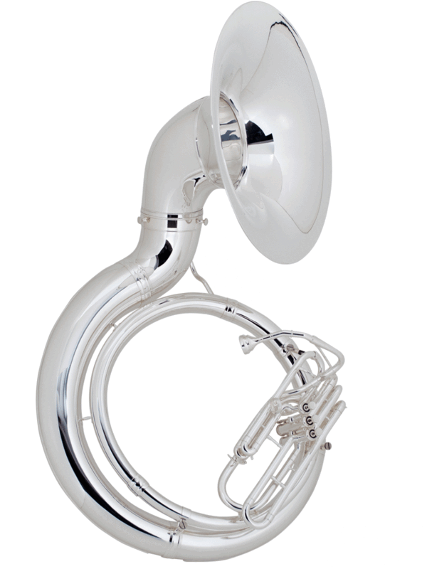 King 2350WSP Silver Plated Sousaphone with Case