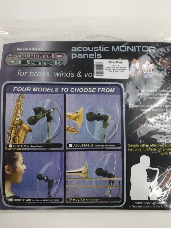 Demo Sound Back MULTID Acoustic Panel for Trombone, Flute & Winds [119]