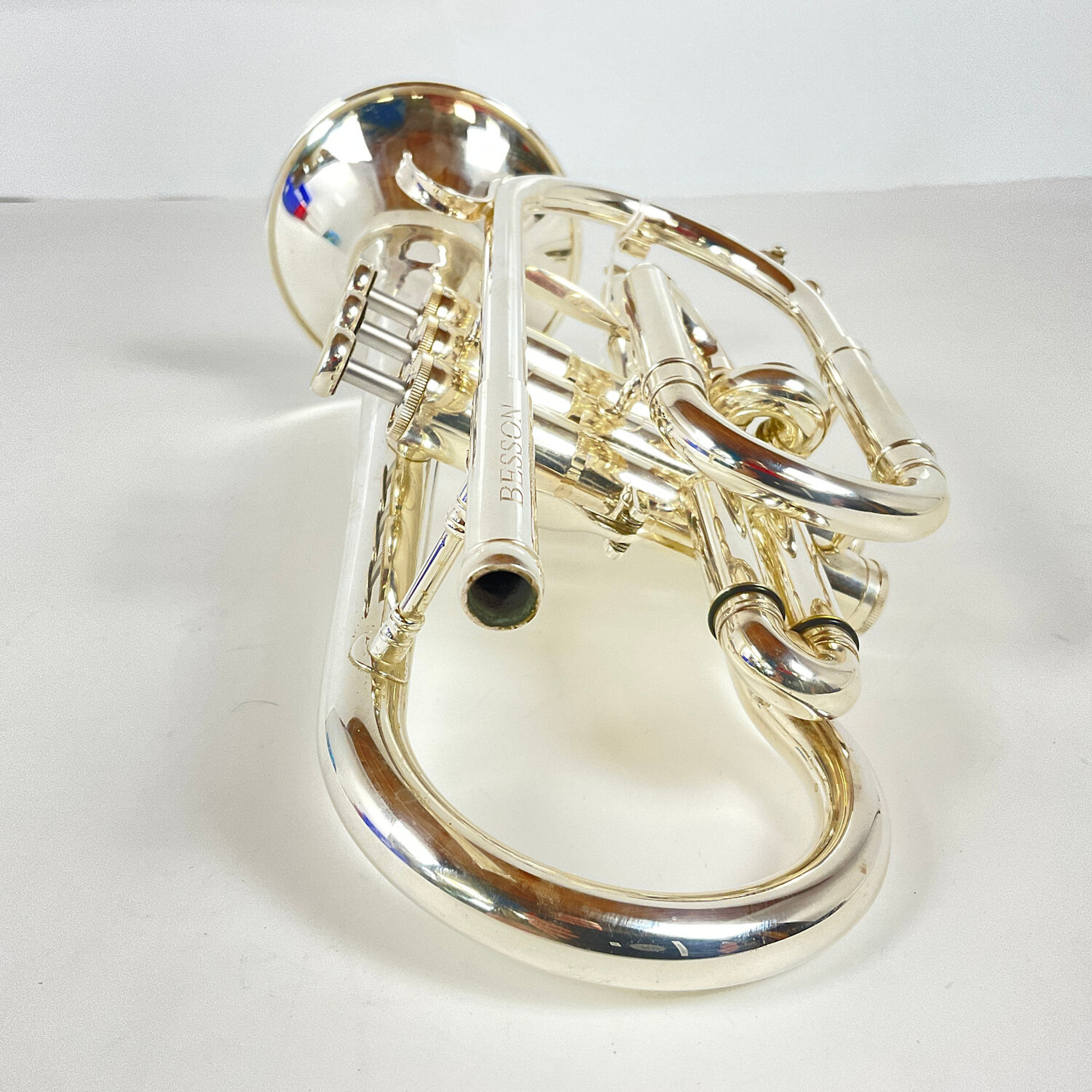 Used Besson Sovereign BE928G-2 Bb Cornet (SN: 16000934) - Image 2