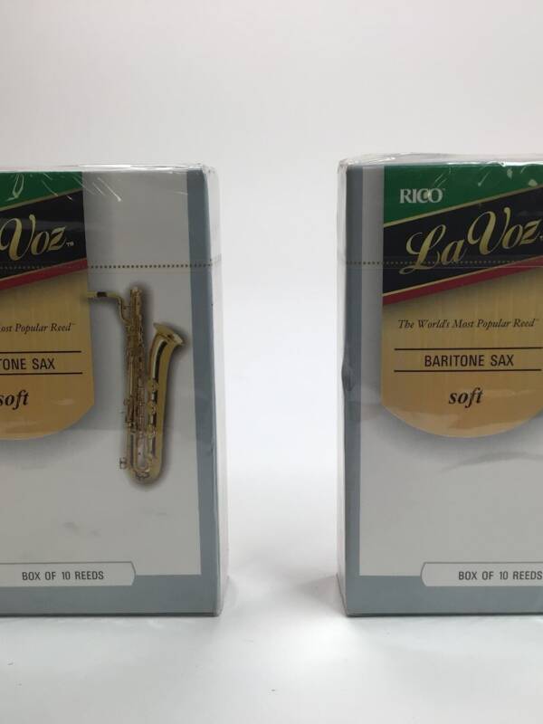 Reed Lot 1: Rico La Voz Baritone Saxophone Reeds, Soft, Two Boxes of 10 [729]