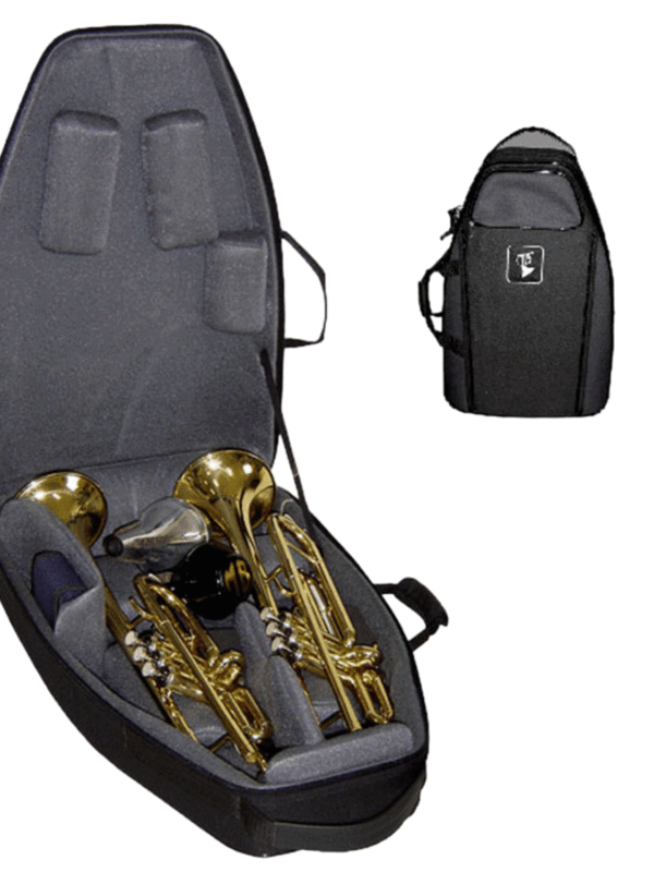 Marcus Bonna Flight Case for 2 Trumpets- Black
