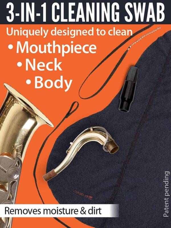 Protec A124 Body, Neck & Mouthpiece Swab: Tenor Saxophone