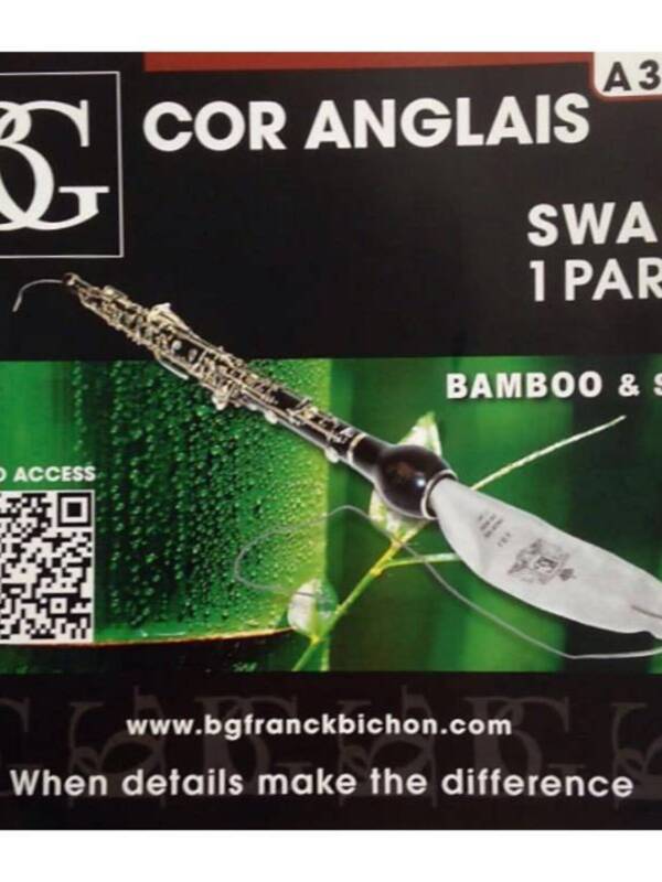 BG A38A Bamboo/Silk English Horn Cleaning Swab (1 part)