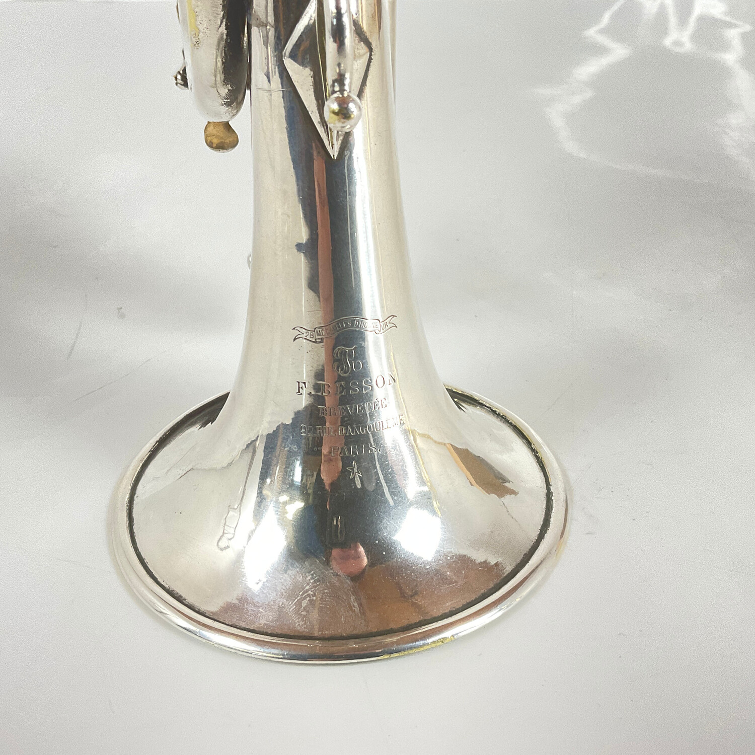 Used French Besson Brevetee Bb Cornet (SN: 13862) - Image 4