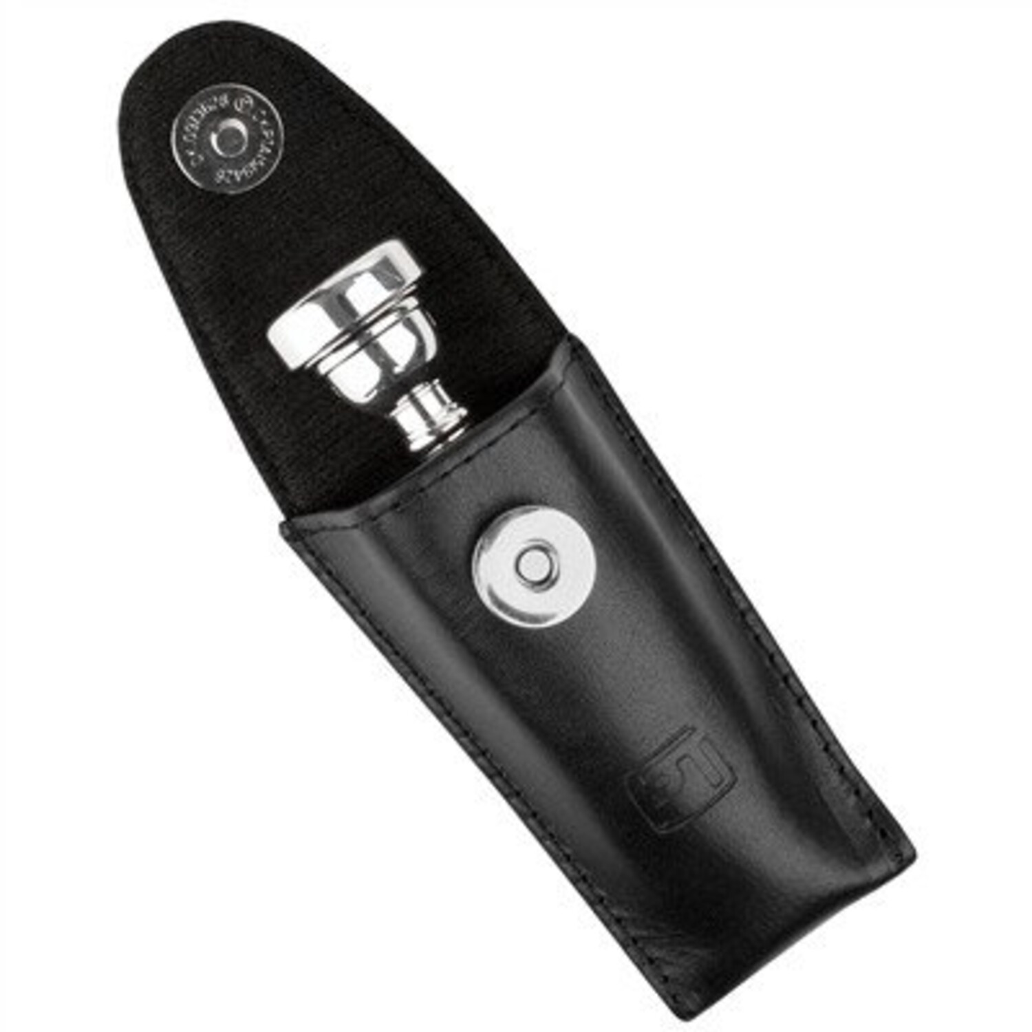 Protec L203 Small Brass Leather Mouthpiece Pouch Black - Image 2