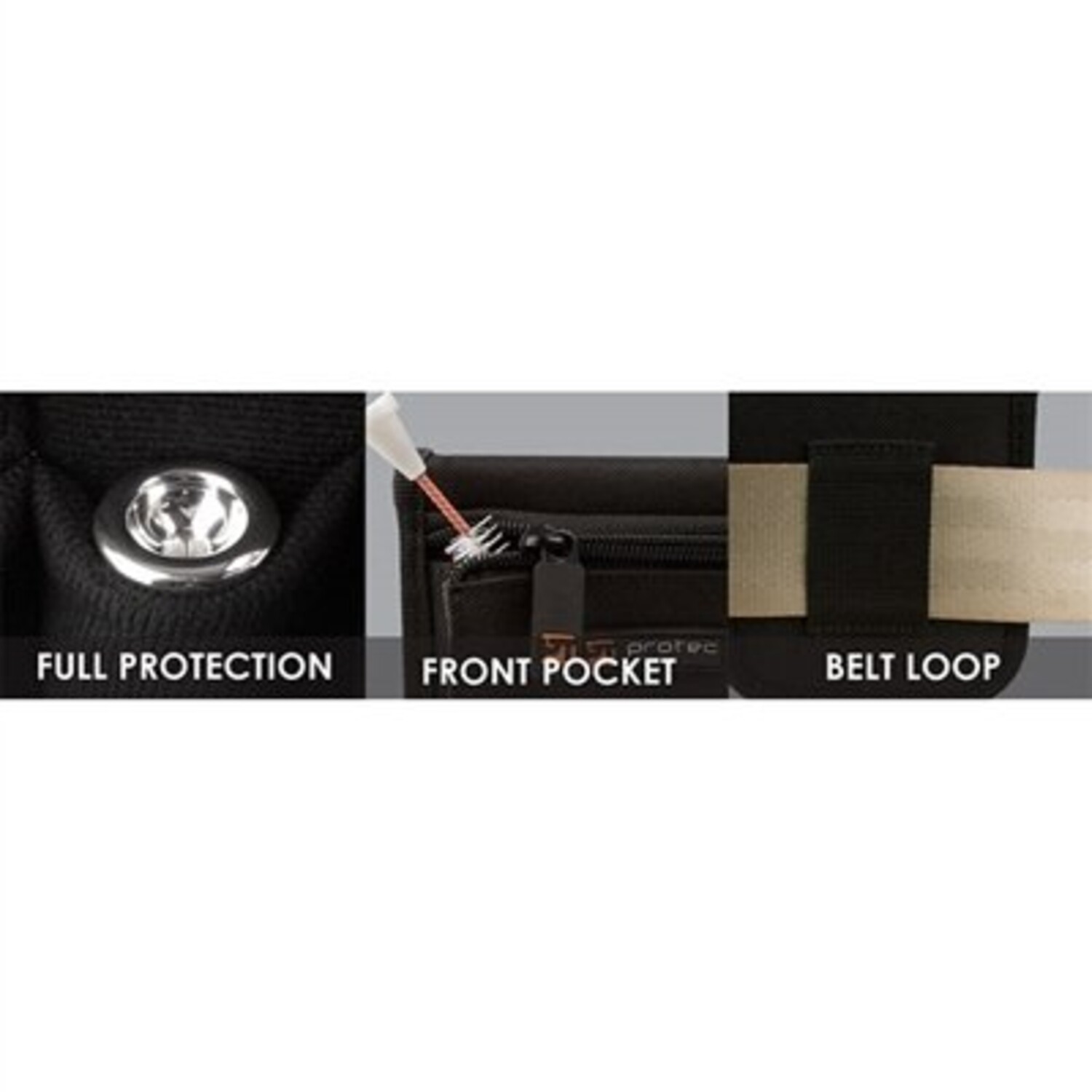 Protec A211ZIP Tuba Mouthpiece Pouch2 Piece (Nylon) with Zipper - Image 3