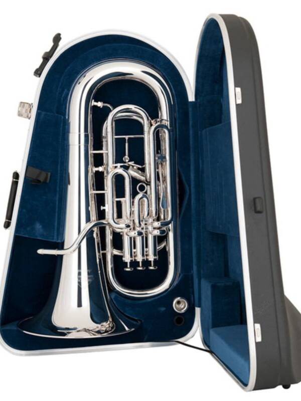 Miraphone M5050T-SP-WC 4 Valve Compensating Euphonium, with trigger and case, Silver Plate
