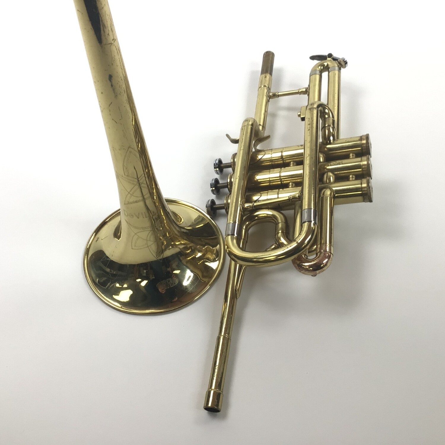 Used DeVillier Bb Herald Trumpet (SN: 610085) - Image 3
