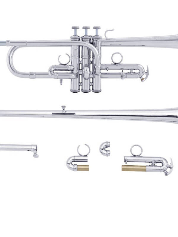 Bach ADE190S D/Eb Trumpet Silver Plate