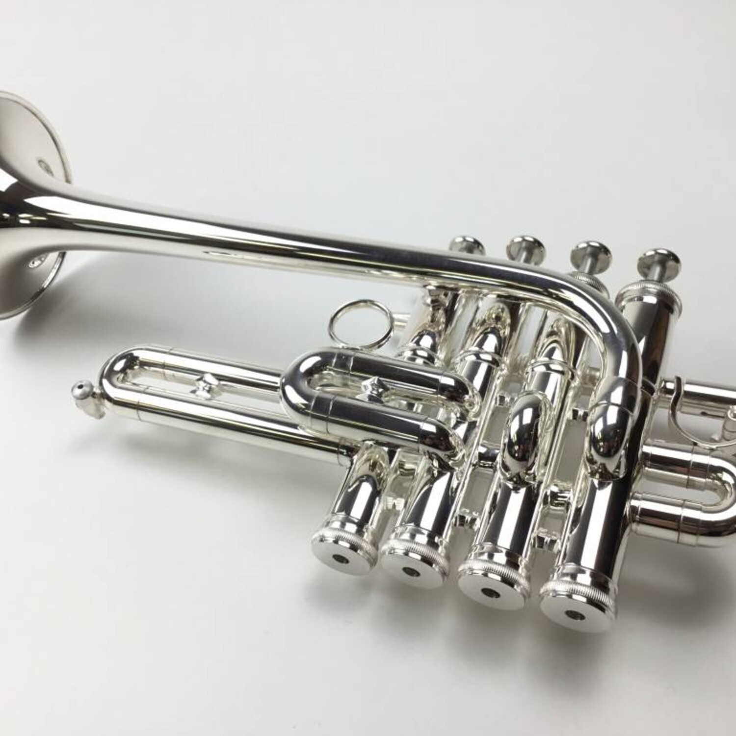 Dillon Bb/A Piccolo Trumpet in Silver - Image 2