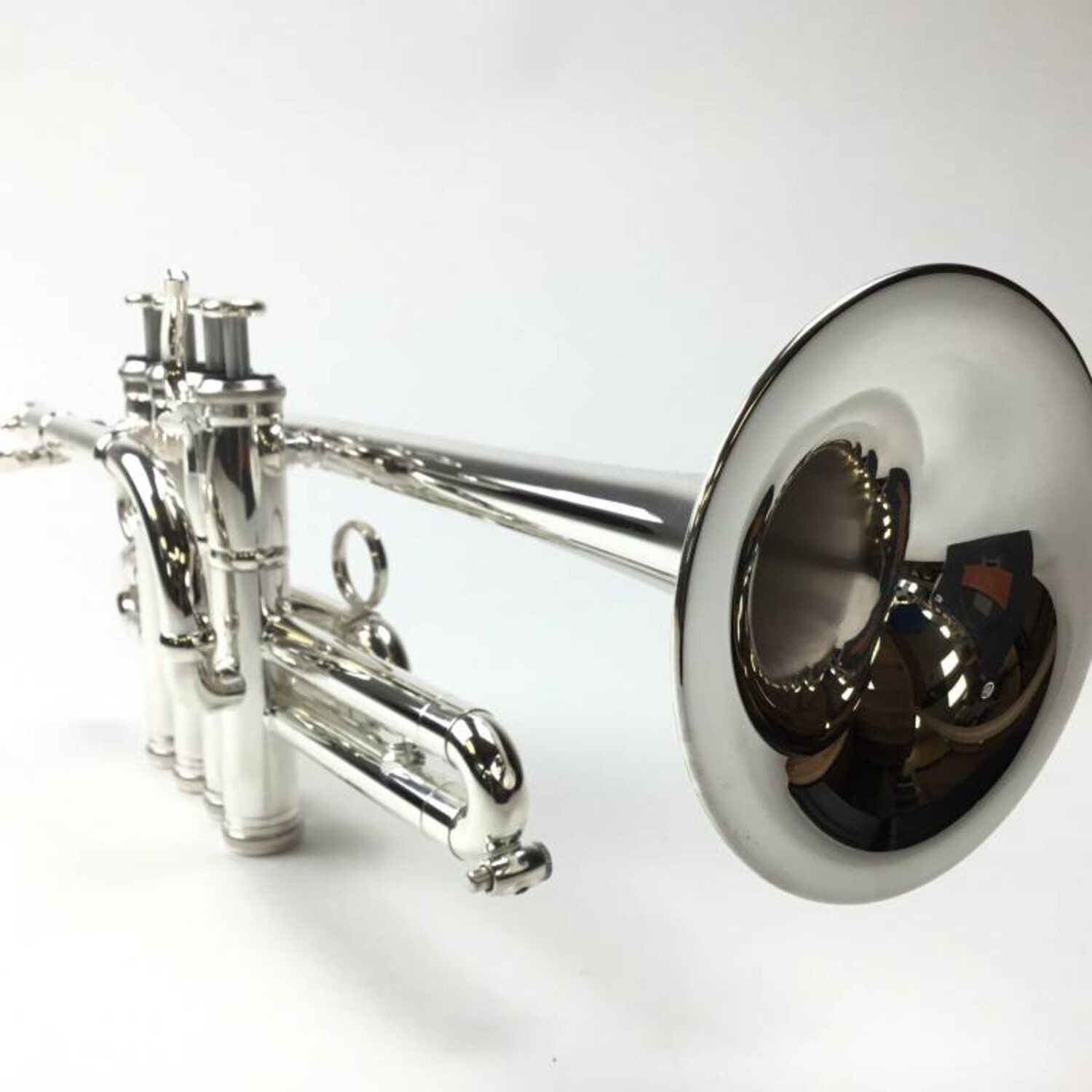Dillon Bb/A Piccolo Trumpet in Silver - Image 4