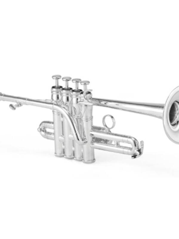 Jupiter 1700S XO Model Bb/A Silver-Plated Piccolo Trumpet