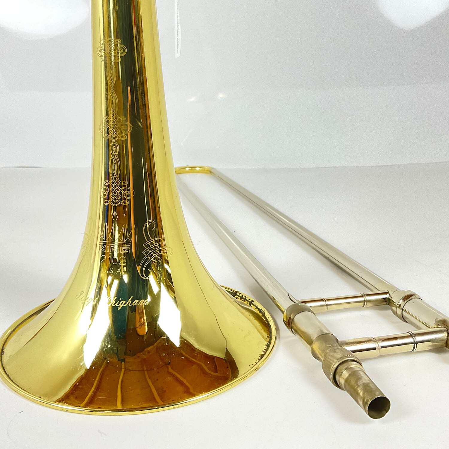 Used King 2102 Jiggs Whigham Tenor Trombone (SN: 5754408) - Image 3