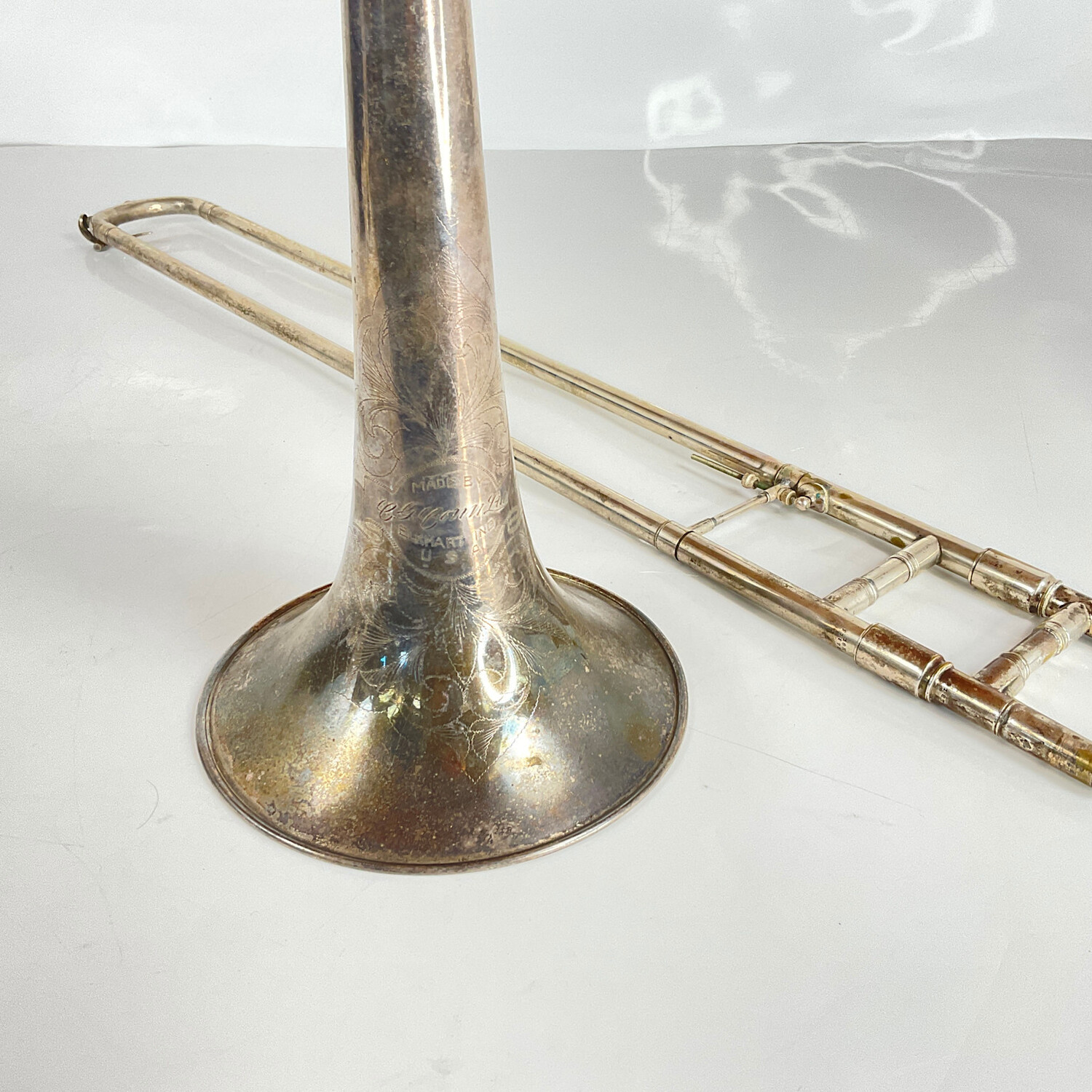 Used Conn ""Elkhart"" 18H Bb Tenor Trombone (SN: 218732) - Image 3