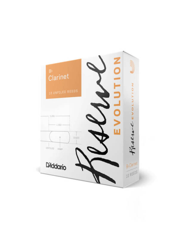 D'Addario Reserve Evolution Bb Clarinet Reeds 3.5+