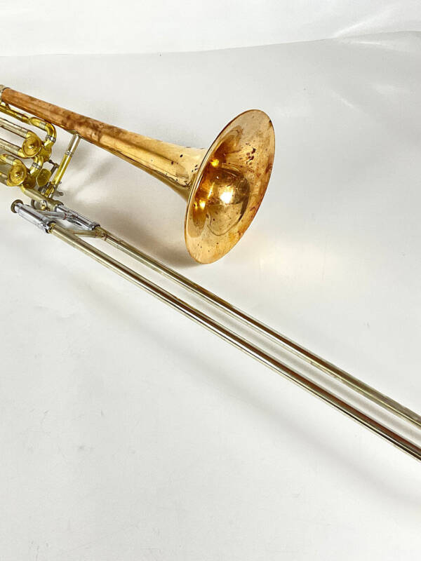 Used Holton TR180 Bb/F/D Bass Trombone with Instrument Innovations Rotors (SN: 100.38)