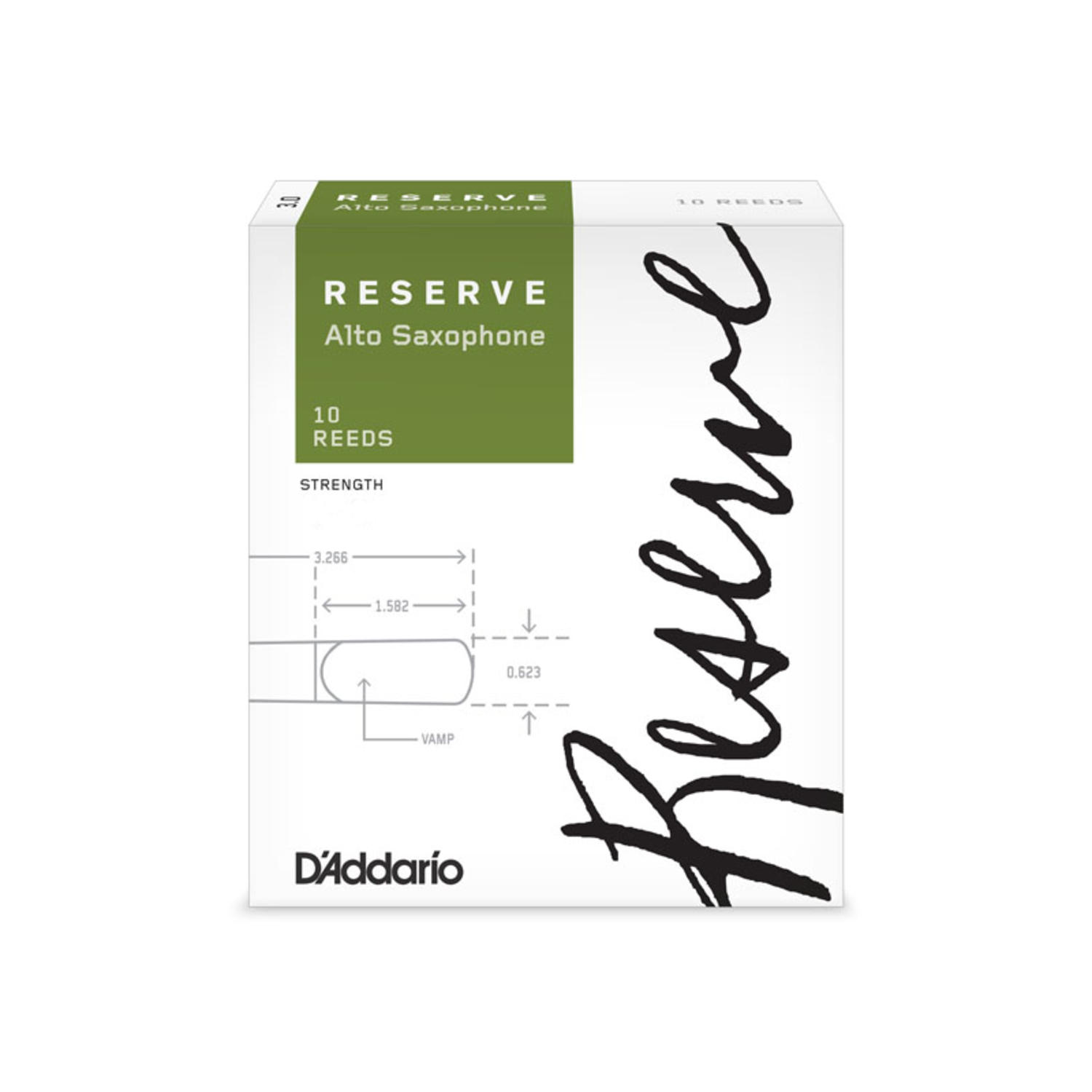 D' Addario Reserve Alto Saxophone Reeds 3.5